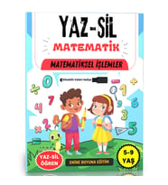Matematik İşlemler YAZ-SİL Kitabı (5-9 YAŞ)