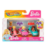 Hot Wheels Racerverse Barbie 3 lü Araba Seti JDG45 (Çok Renkli)