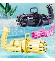 3 ADET PEMBE GOLD SİYAH ÇOKLU KÖPÜK ATAN KÖPÜK TABANCASI BUBBLES GUN PİLLİ BALONCUK TABANCASI 20X7CM