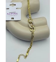 Xuping Gold 3'lü Taşlı Zincir Bileklik - 25-xpb57