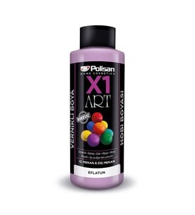 Polisan X1 Art Vernikli Hobi Boyası Eflatun 120 Ml