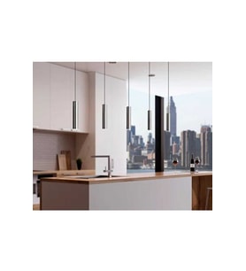 Mylights sıralı masaüstü beşli 5 li sartkıt 120cm metal gövde tasarruflu led ampul inox paslanmaz k