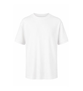 Trender Çizgili Jakar Ekru Erkek T-Shirt 4023