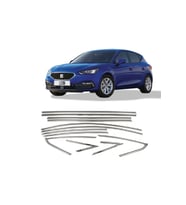 Seat leon cam çerçevesi kenar çıtası krom tamtur 2021+