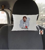 BK Gift Kişiye Özel İsimli Erkek Acil Tıp Teknisyeni Karikatürlü Dikdörtgen Araç Koltuk Yastığı-1