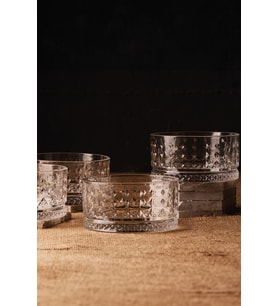 Şeffaf 4'lü Çerezlik Set, 460ml, Pratik ve Şık Saklama Çözümü