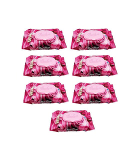 Northcity Red Rose Islak Havlu Mendil 7'li Paket - 90 Adet Kapaklı Gül Kokulu Nemlendirici Mendil