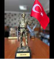 Asker Hatırası Komando Biblosu  Türk Bayraklı Özel Tasarım