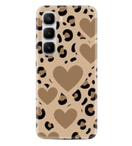Infinix Hot 60 Kılıf Boutique Baskılı Resimli Leopar Kalp Pcode -068