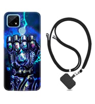 Realme C11 C21 C21Y C25Y C11 2021 Kılıf Boyun Askılı Silikon Thunder Play 1760