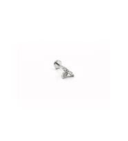 Minimal Zirkon Taşlı Tragus Piercing – Gümüş  Alerji Yapmaz, Uzun Ömürlü