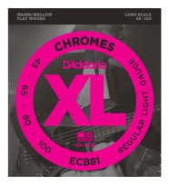 D’Addario ECB81 Bass Gitar Tel Seti Chromes Regular Light