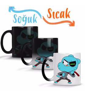 Gumball Watterson Sihirli Kupa Bardak Porselen