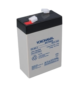 Yokohama YH-62.3 6 Volt - 2.3 Amper Akü (90x43x38 mm) (Siyah)