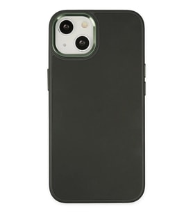 Newface Apple iPhone 14 Plus Kılıf Asya Deri Silikon - Koyu Yeşil