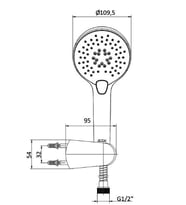 ECA Purity Mafsallı Duş Seti Banyo Üst Takımı 102117367 (Krom)