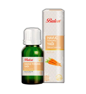 Balen Havuç Tohumu Yağı (Soğuk Pres) 20 ml