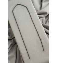 Hematit Doğal Taş Mat Gri Silindir Kesim 2x4mm Dizi [AA]