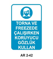 İŞ GÜVENLİĞİ UYARI LEVHASI 1 ADET PVC 21 X 29CM