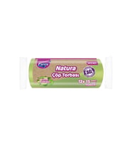 Natura Çöp Torbası Orta Boy 15'li 55 x 60 cm Onikili Paket