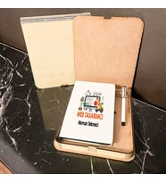 Web Tasarımcı Ahşap Kutulu Defter Kalem Set