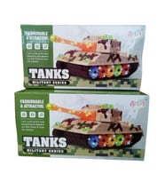 Tank Işıklı Sesli Pilli askeri tank