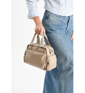 Suni Deri Kadın Omuz Çantası 25*17 Cm Çapraz Askılı Postacı Çanta Mega Bag Vegan Deri Kol Çantası