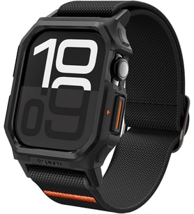 Apple Watch 42mm Seri 11/10 ile Uyumlu Kılıf & Kordon Kayış Lite Fit Pro Matte Black - ACS08594