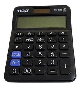 Tiga TG-108N Masaüstü 12 Haneli Hesap Makinesi