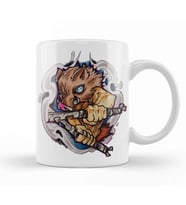 Inosuke Star Design Demon Slayer Anime Kupa Bardak Porselen