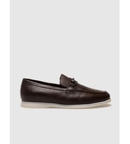 Hakiki Deri Kahverengi Tokalı Erkek Loafer