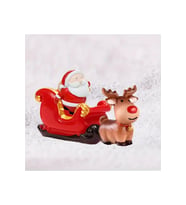 Mini Noel Baba, Kızağı,Geyik Silikon Kalıp (S784)