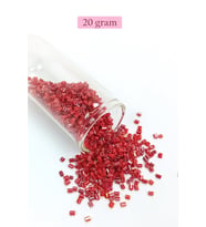 Kesme Cam Boncuk 2mm - 20 Gram - Koyu Kırmızı -BNC322