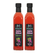 Minecal Üzüm Sirkesi 2x500 ml – %100 Katkısız Doğal  Şekersiz  Koruyucu Içermez