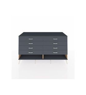 Kronos Konsol 8 Çekmeceli  176x59x99 Çam-Antrasit