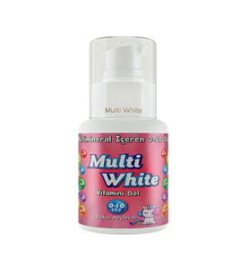 Multi White Multivitamin Multimineral Natural Sakız Aromalı 0-10 Yaş Çocuk Diş Macunu 50 ml
