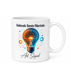 Dünya Gençlik Günü Hediye Kupa Geleceğin Enerjisi Pırıl Pırıl Beyinlere Bardak
