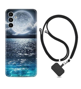 Samsung A23 A31 A32 A50 A51 A52 A53 A70 Kılıf Boyun Askılı Silikon Great Moon 1301