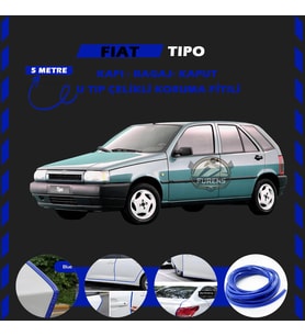 Fiat Tipo Oto Araç Kapı Koruma Fitili 5metre Parlak Mavi Renk