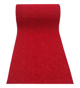 Abk Kıvırcık Kırmızı Paspas 100 cm 5.50m Kaymaz Yolluk Kaydırmaz Halı (A.Kırmızı)
