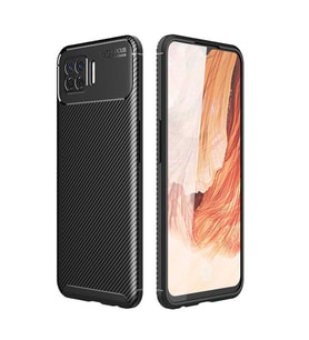 Oppo 73 Kılıf Esnek Soft Karbon Tasarım Legion Serisi (Siyah)