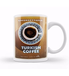 Türk Kahvesi Kupa Bardak Porselen