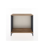 Arges Şifonyer 88x30x80 Antrasit-Çam