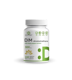 DIM with Black Pepper Extract 300mg, 240 Kapsül USA Menşei- dmmedicine'den