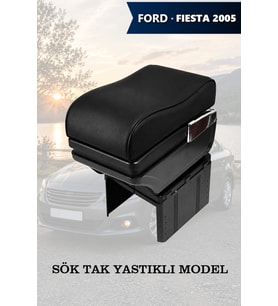 fiesta 2005 kol dayama Lüks Siyah geniş model Yastıklı Deri