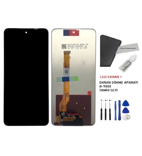 Tkgz - Oppo Realme C67 Uyumlu Lcd Ekran Dokunmatik -A- Kalite +B-7000 + TAMİR SETİ