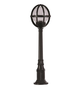 AVONNI BSU-68080-BSY-M3-B Siyah Boyalı Dış Mekan Aydınlatma E27 ABS Akrilik Cam 23cm