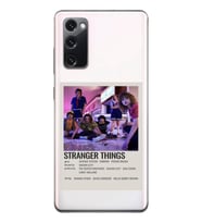 Samsung Galaxy S20 FE Uyumlu Stranger Things Minimalist Poster Desenli Şeffaf Telefon Kılıfı