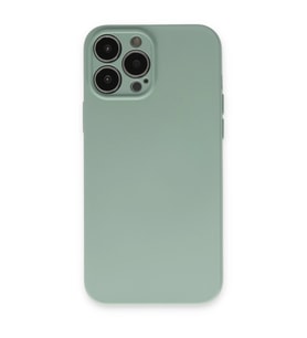 Apple İphone 13 Pro Kılıf Nano İçi Kadife Silikon - Su Yeşili