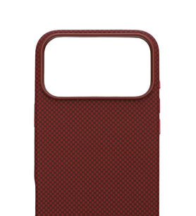 Carbon Weave Magsafe iPhone 17 Pro Max Magma Kırmızı